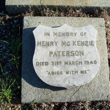 PATERSON Henry McKenzie -1940