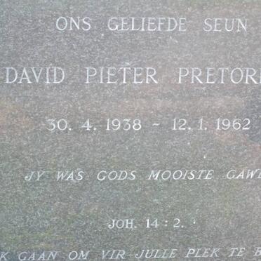 PRETORIUS David Pieter 1938-1962