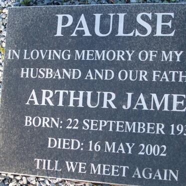 PAULSE Arthur James 1933-2002
