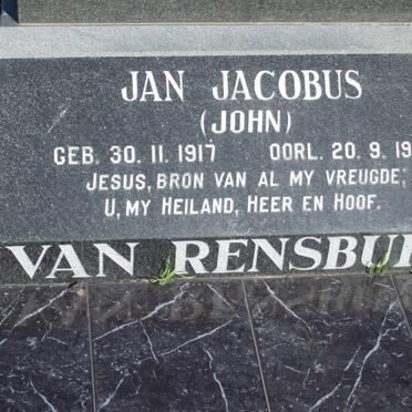 RENSBURG Jan Jacobus, van 1917-1991