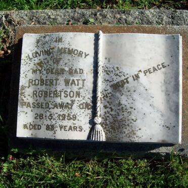 ROBERTSON Robert Watt -1959