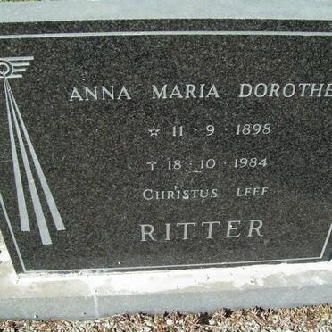 RITTER Anna Maria Dorothea 1898-1984