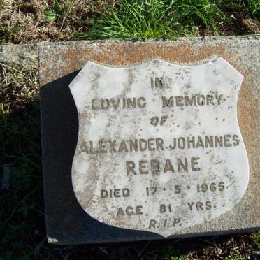 REBANE Alexander Johannes -1965