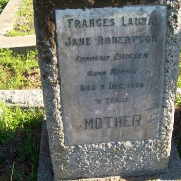 ROBERTSON Frances Laura Jane formerly ERIKSEN nee MORRIS -1938