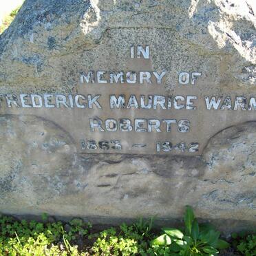 ROBERTS Frederick Maurice Warner 1863-1942