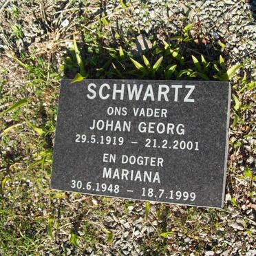 SCHWARTZ Johan Georg 1919-2001 :: SCHWARTZ Mariana 1948-1999
