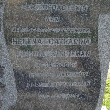 SCHOEMAN Helena Catharina Gesina nee KOCK 1902-1955