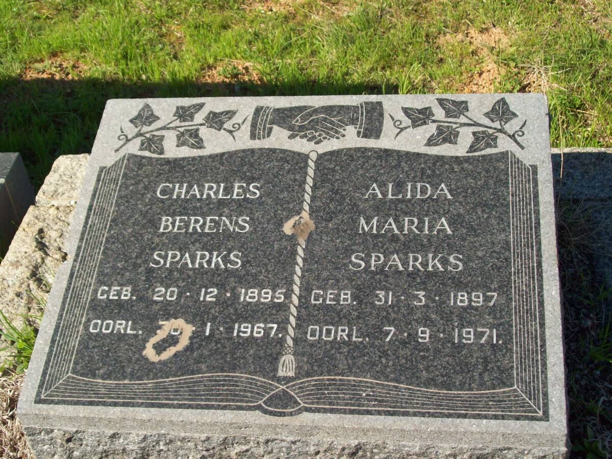 SPARKS Charles Berens 1895-1967 &amp; Alida Maria 1897-1971