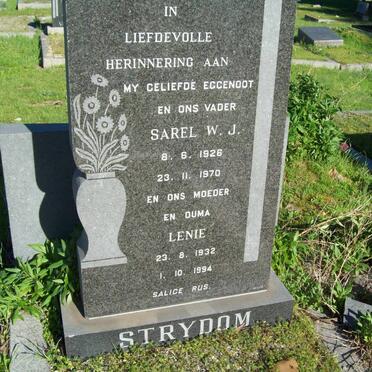 STRYDOM Sarel W.J. 1926-1970 &amp; Lenie 1932-1994