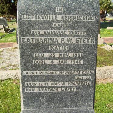STEYN Catharina P.W. 1891-1946