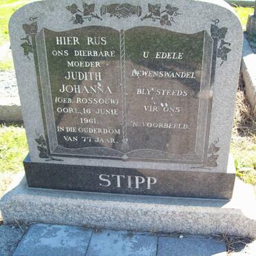 STIPP Judith Johanna nee ROSSOUW -1961