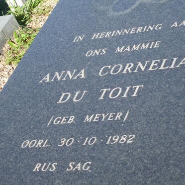 TOIT Anna Cornelia, du nee MEYER -1982
