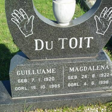 TOIT Guilluame, du 1920-1985 &amp; Magdalena 1922-1998