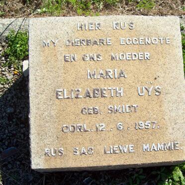 UYS Maria Elizabeth nee SMIDT -1957
