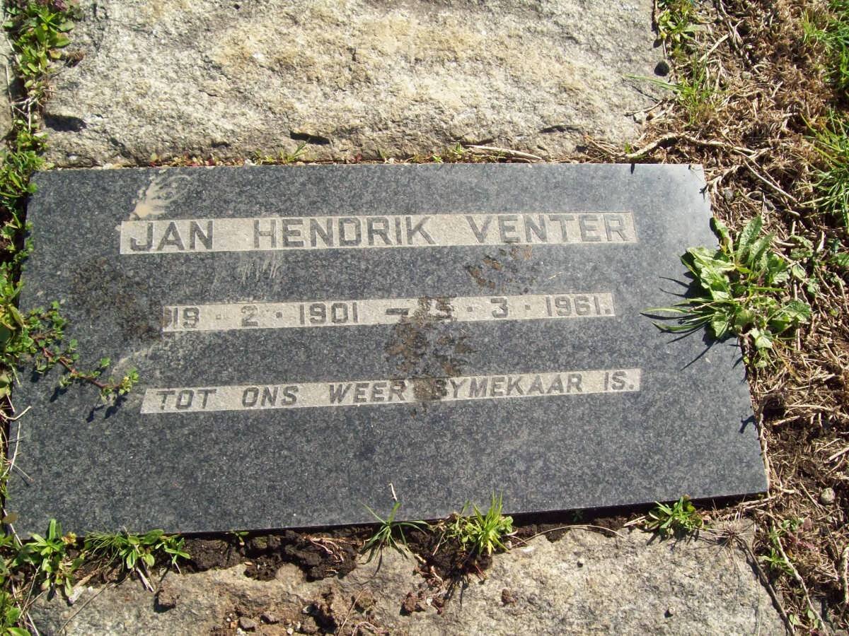 VENTER Jan Hendrik 1901-1961