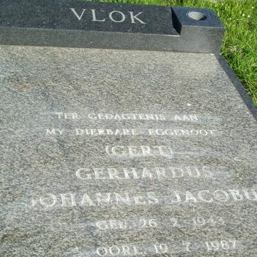VLOK Gerhardus Johannes Jacobus 1943-1987
