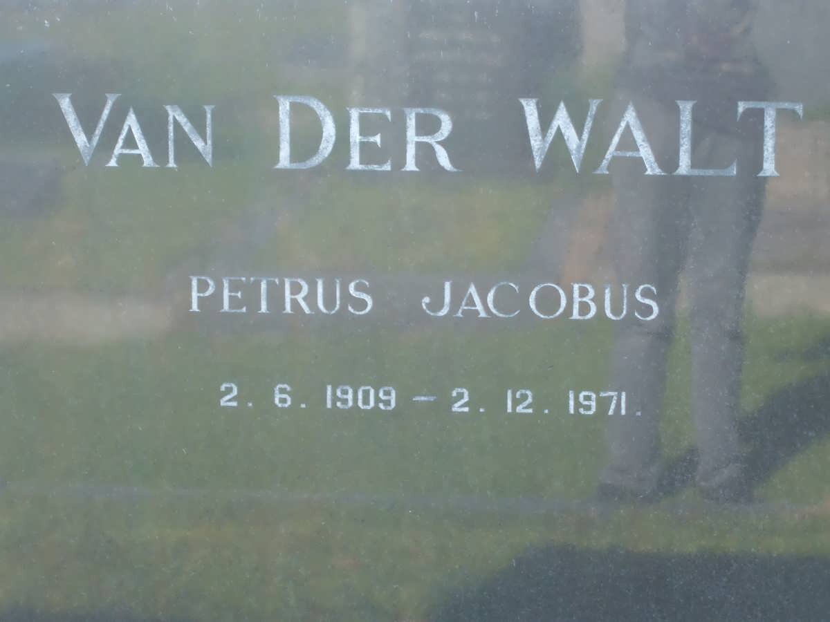 WALT Petrus Jacobus, van der 1909-1971