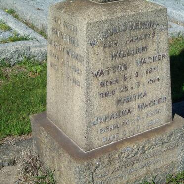 WAGNER William Watson 1854-1915 &amp; Martha Johanna 1856-1914
