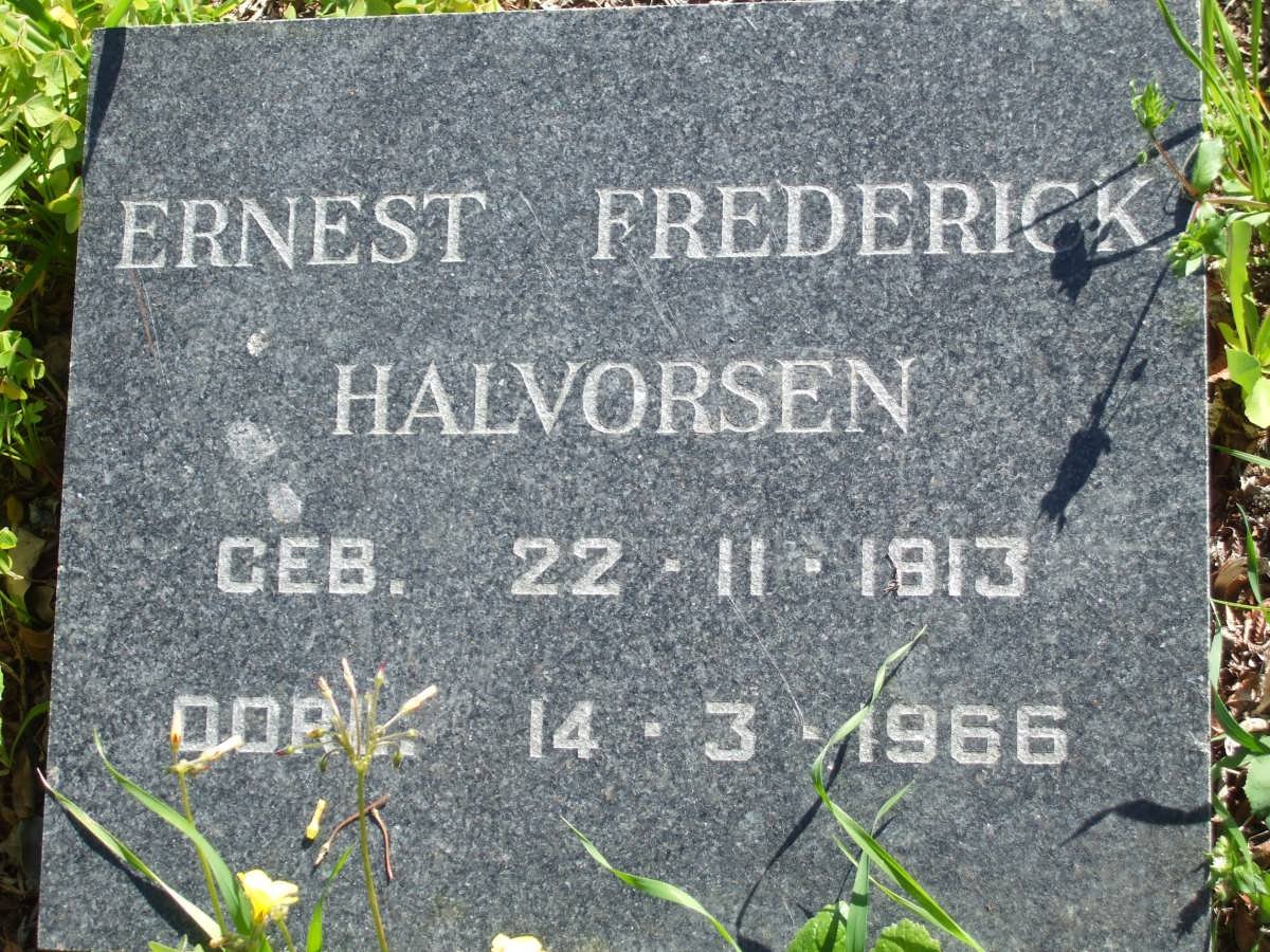 HALVORSEN Ernest Frederick 1913-1966