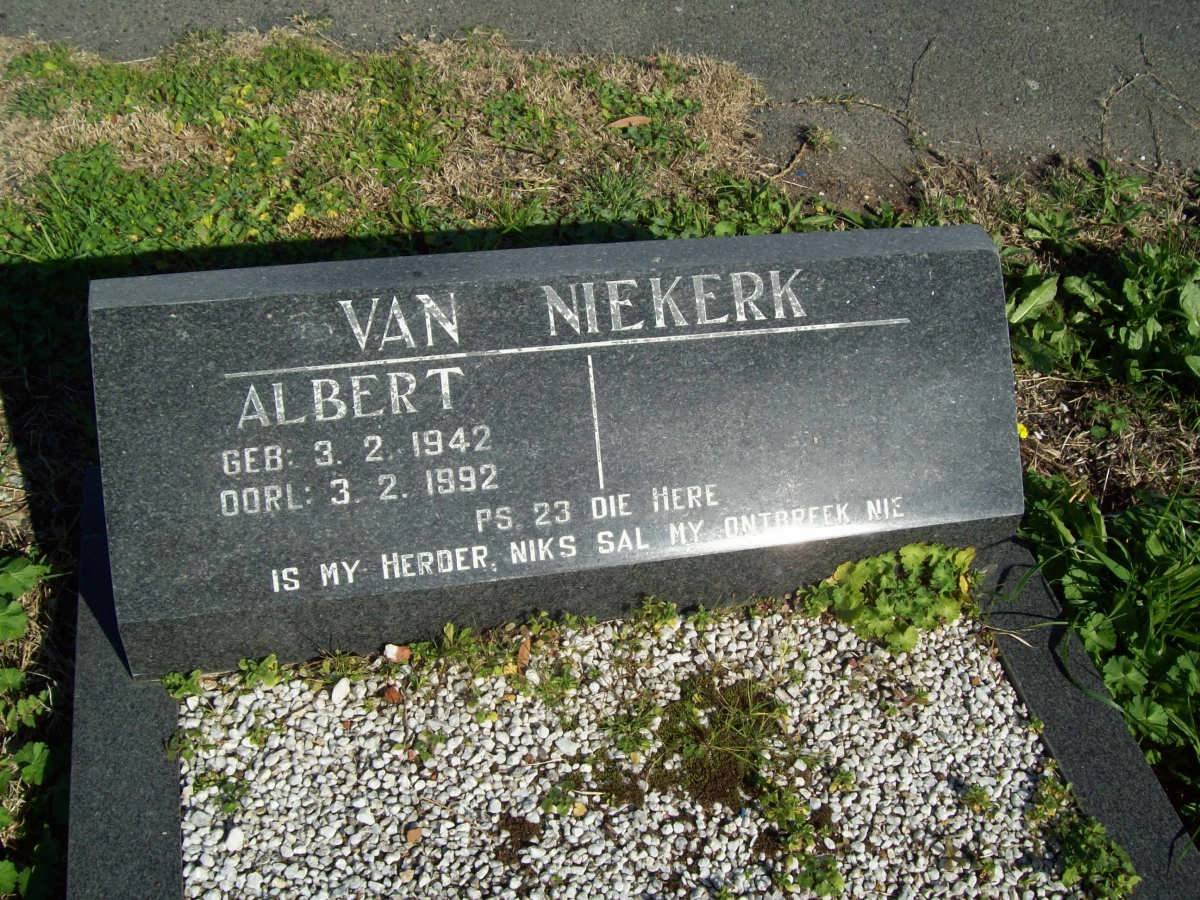 NIEKERK Albert, van 1942-1992