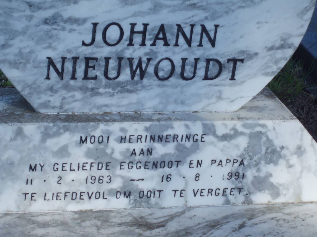 NIEUWOUDT Johann 1963-1991