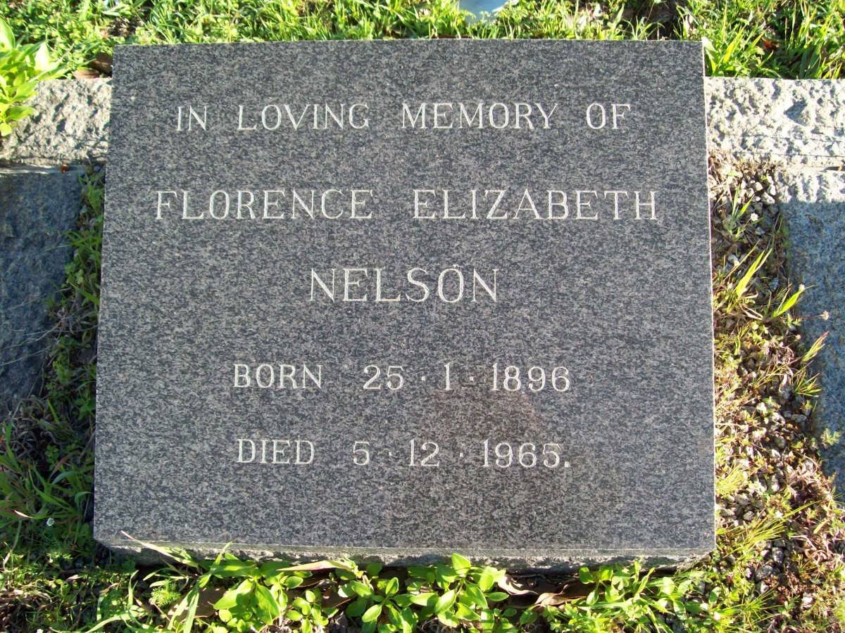 NELSON Florence Elizabeth 1896-1965