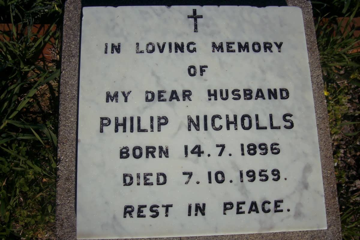 NICHOLLS Philip 1896-1959