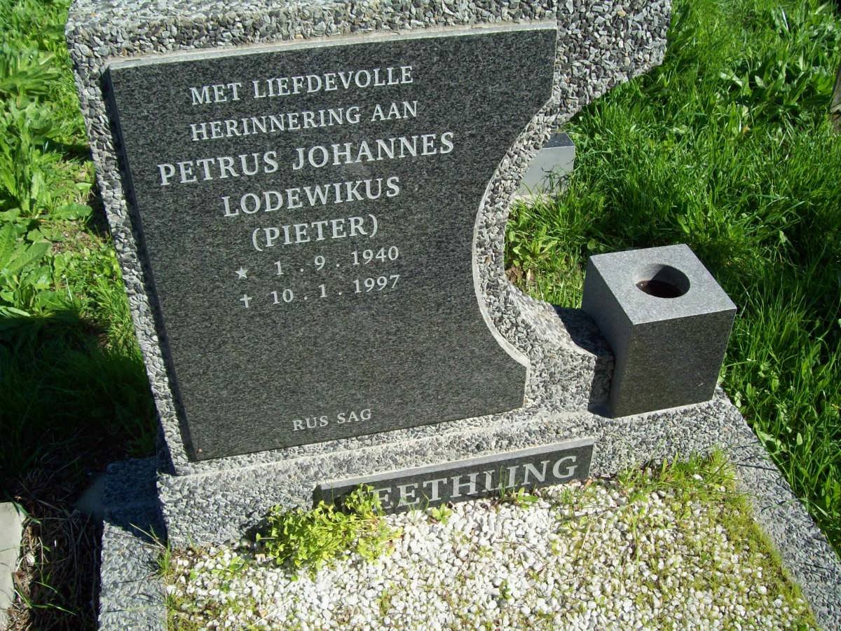 NEETHLING Petrus Johannes Lodewikus 1940-1997