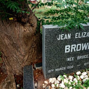 BROWN Jean Elizabeth nee BRUCE 1930-1990