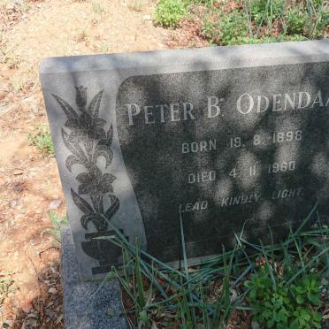 ODENDAAL Peter B. 1898-1960