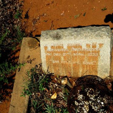 RUTHERFORD Alexander -1939