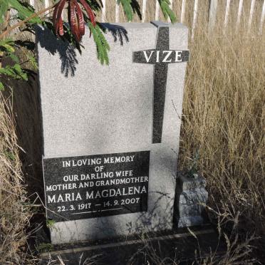 VIZE Maria Magdalena 1917-2007