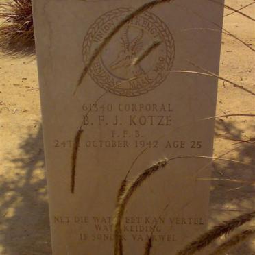 KOTZE B.F.J. -1942