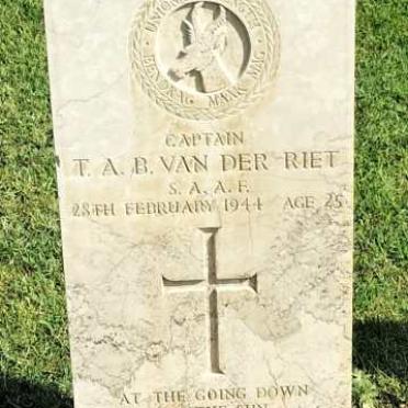 RIET T.A.B., van der -1944