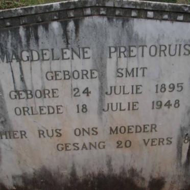 PRETORIUS Magdelene nee SMIT 1895-1948