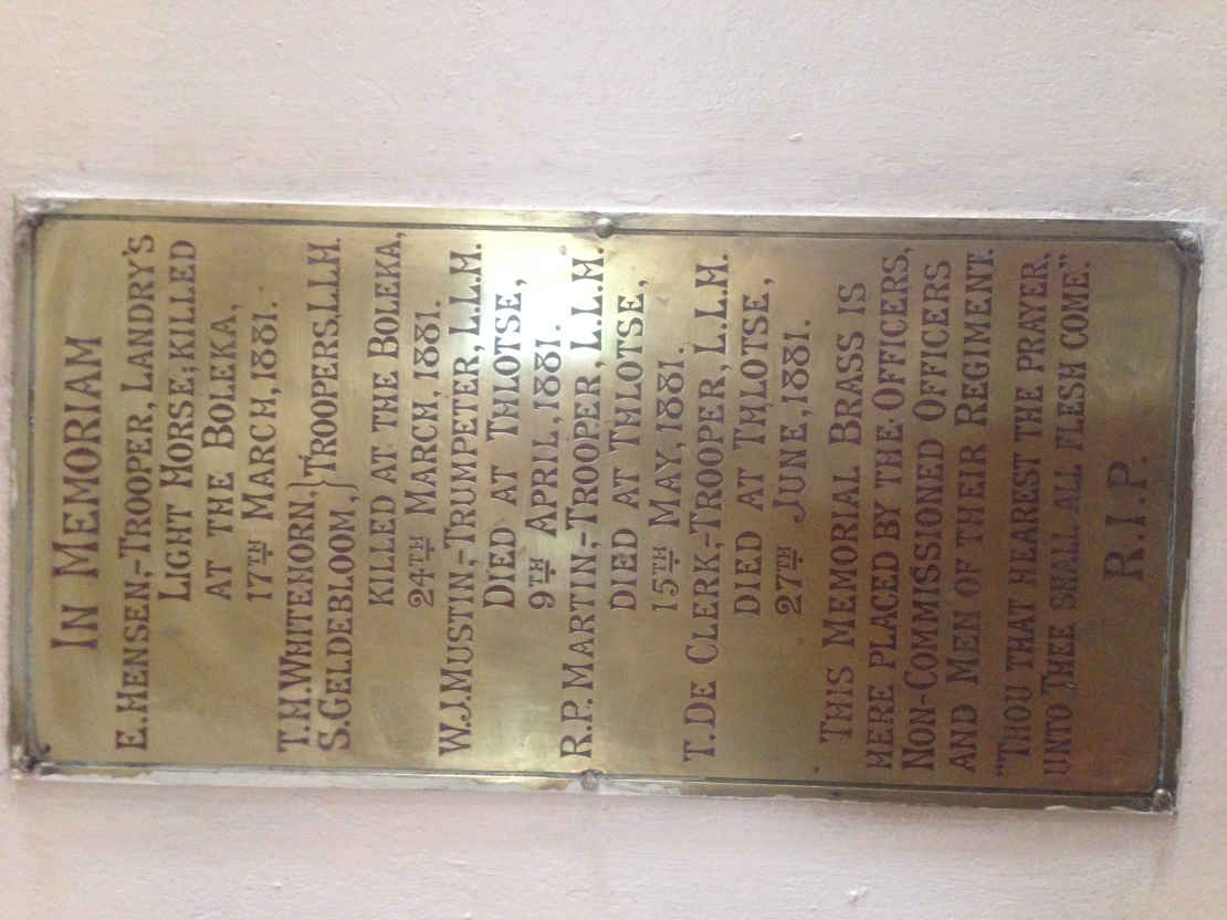 3. Memorial plaque - name list