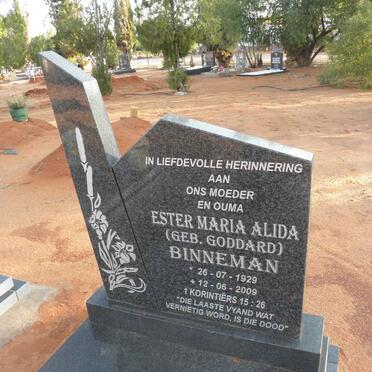 BINNEMAN Ester Maria Alida nee GODDARD 1929-2009
