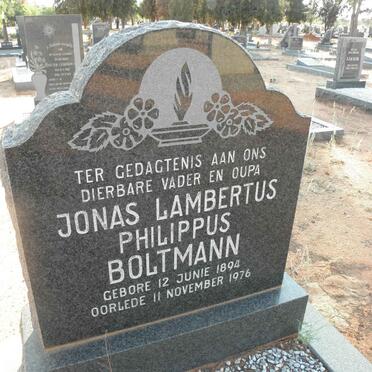 BOLTMANN Jonas Lambertus Philippus 1894-1976