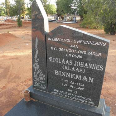 BINNEMAN Nicolaas Johannes 1924-2002