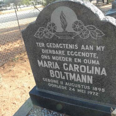 BOLTMANN Maria Carolina 1895-1972