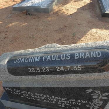 BRAND Joachim Paulus 1923-1985