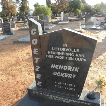 COETZEE Hendrik Ockert 1914-2003