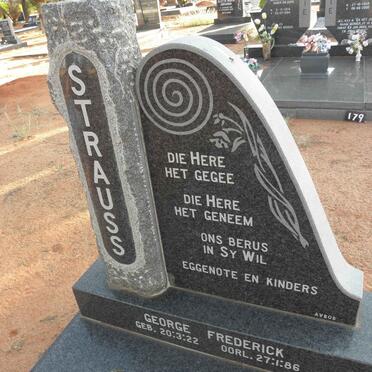 STRAUSS George Frederick 1922-1986