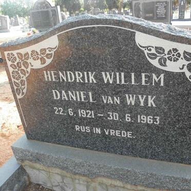 WYK Hendrik Willem Daniel, van 1921-1963