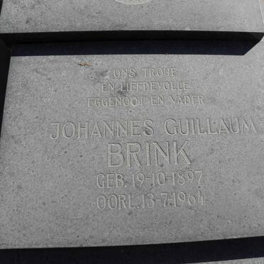 BRINK Johannes Guillaum 1897-1964 &amp; Philippina Jacoba Lodewika STRYDOM 1905-1959