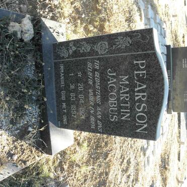 PEARSON Martin Jacobus 1921-1997