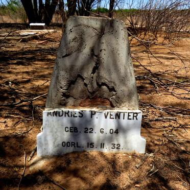 VENTER Andries P. 1904-1932