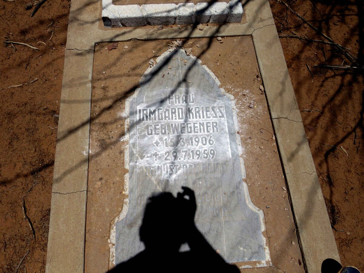 KRIESS Irmgard geb WEGENER 1906-1959