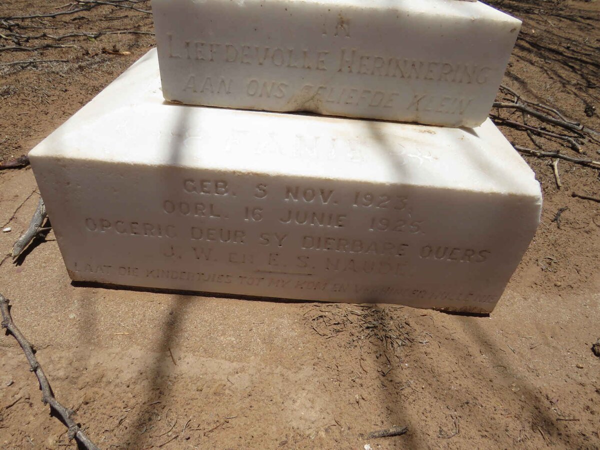 NAUDE Fanie 1923-1925