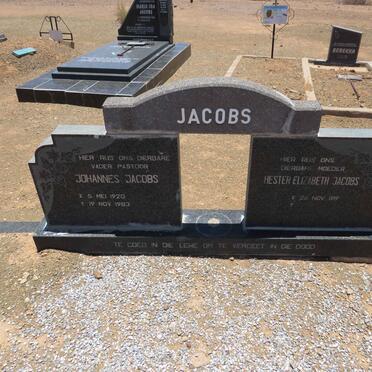 JACOBS Johannes 1920-1983 & Hester Elizabeth 1919-